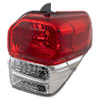 Passenger Side Tail Light, without Bulb, Halogen, Clear and Red Lens, Limited/SR5 Models, CAPA CERTIFIED