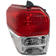Driver Side Tail Light, without Bulb, Halogen, Clear and Red Lens, Limited/SR5 Models