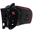 Driver Side Tail Light, without Bulb, Halogen, Clear and Red Lens, Limited/SR5 Models