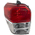 Driver Side Tail Light, without Bulb, Halogen, Clear and Red Lens, Limited/SR5 Models, CAPA CERTIFIED
