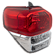 Driver Side Tail Light, without Bulb, Halogen, Clear and Red Lens, Limited/SR5 Models, CAPA CERTIFIED
