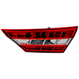 Passenger Side Tail Light, with Bulb, Halogen/LED Combo, Clear and Red Lens
