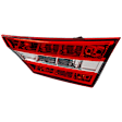 Passenger Side Tail Light, with Bulb, Halogen/LED Combo, Clear and Red Lens