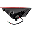 Driver Side, Inner Tail Light, with Bulb, Halogen/LED Combo, Clear and Red Lens