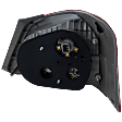 Driver Side Tail Light, with Bulb, Halogen, Clear and Red Lens, Sedan, Base Model, Without Sport Package