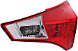 Passenger Side, Inner Tail Light, with Bulb, Halogen, Clear and Red Lens, 4 Cyl., 2.5L Engine, Japan Built Vehicle