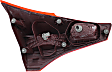 Passenger Side, Inner Tail Light, with Bulb, Halogen, Clear and Red Lens, 4 Cyl., 2.5L Engine, Japan Built Vehicle