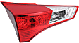 Driver Side, Inner Tail Light, with Bulb, Halogen, Clear and Red Lens, 4 Cyl., 2.5L Engine, Japan Built Vehicle