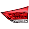 Passenger Side, Inner Tail Light, with Bulb, Halogen, Clear and Red Lens, Production Date From October 2011, Except SE Model, CAPA CERTIFIED