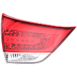 Passenger Side, Inner Tail Light, with Bulb, Halogen, Clear and Red Lens, Production Date From October 2011, Except SE Model, CAPA CERTIFIED