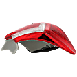 Driver Side, Outer Tail Light, with Bulb, Halogen, Clear and Red Lens
