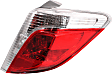Passenger Side Tail Light, without Bulb, Halogen, Clear and Red Lens, CE/L/LE/SE Models, 4 Cyl., 1.5L Engine, Hatchback