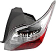 Passenger Side Tail Light, without Bulb, Halogen, Clear and Red Lens, CE/L/LE/SE Models, 4 Cyl., 1.5L Engine, Hatchback