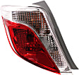 Driver Side Tail Light, without Bulb, Halogen, Clear and Red Lens, CE/L/LE/SE Models, 4 Cyl., 1.5L Engine, Hatchback