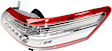 Passenger Side, Outer Tail Light, without Bulb, Halogen, Clear and Red Lens, Hybrid Model, Japan Built Vehicle