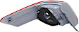 Passenger Side, Outer Tail Light, without Bulb, Halogen, Clear and Red Lens, Hybrid Model, Japan Built Vehicle