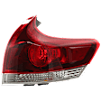 Passenger Side, Outer Tail Light, with Bulb, Halogen, Clear Lens