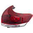 Passenger Side, Outer Tail Light, with Bulb, Halogen, Clear Lens, CAPA CERTIFIED