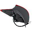 Passenger Side, Outer Tail Light, with Bulb, Halogen, Clear Lens, CAPA CERTIFIED