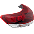 Driver Side, Outer Tail Light, with Bulb, Halogen, Clear Lens, CAPA CERTIFIED