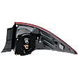 Driver Side, Outer Tail Light, with Bulb, Halogen, Clear and Red Lens, CAPA CERTIFIED