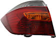 Driver Side Tail Light, with Bulb, Halogen, Amber, Clear and Red Lens, Sport Model, USA Built Vehicle