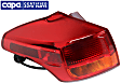 Driver Side, Outer Tail Light, with Bulb, Halogen, Amber and Red Lens, North America Built Vehicle, CAPA CERTIFIED