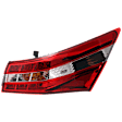 Passenger Side Tail Light, with Bulb, Halogen, Clear and Red Lens