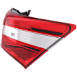 Passenger Side Tail Light, with Bulb, Halogen, Clear and Red Lens