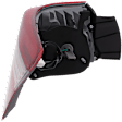 Passenger Side Tail Light, with Bulb, Halogen, Clear and Red Lens