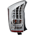 Driver Side Tail Light, with Bulb, Halogen, Clear and Red Lens, Base Model, CAPA Certified