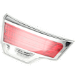 Driver Side, Inner Tail Light, with Bulb, Halogen, Red and Clear Lens, Chrome Interior