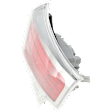 Driver Side, Inner Tail Light, with Bulb, Halogen, Red and Clear Lens, Chrome Interior