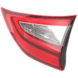 Passenger Side, Inner Tail Light, with Bulb, Halogen, Clear and Red Lens, Except SE Model