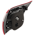 Passenger Side, Inner Tail Light, with Bulb, Halogen, Clear and Red Lens, Except SE Model