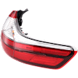 2015-2019 Toyota Sienna - Passenger Side, Outer Tail Light, with Bulb, LED, Clear and Red Lens, Except SE Model