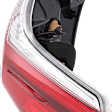 2015-2019 Toyota Sienna - Passenger Side, Outer Tail Light, with Bulb, LED, Clear and Red Lens, Except SE Model
