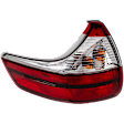 Driver Side, Outer Tail Light, with Bulb, LED, Clear and Red Lens, Except SE Model, CAPA CERTIFIED