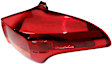 Passenger Side, Outer Tail Light, without Bulb, Halogen, Clear and Red Lens, 4 Cyl., 2.5L Engine