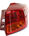 Passenger Side, Outer Tail Light, without Bulb, Halogen, Clear and Red Lens, 4 Cyl., 2.5L Engine, CAPA Certified
