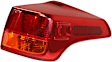 Driver Side, Outer Tail Light, without Bulb, Halogen, Clear and Red Lens, 4 Cyl., 2.5L Engine