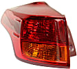Driver Side, Outer Tail Light, without Bulb, Halogen, Clear and Red Lens, 4 Cyl., 2.5L Engine, CAPA Certified