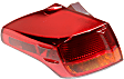 Driver Side, Outer Tail Light, without Bulb, Halogen, Clear and Red Lens, 4 Cyl., 2.5L Engine, CAPA Certified