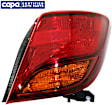 Passenger Side Tail Light, with Bulb, LED, Clear and Red Lens, CAPA CERTIFIED