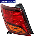 Driver Side Tail Light, with Bulb, LED, Clear and Red Lens, CAPA CERTIFIED