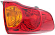 Driver Side, Outer Tail Light, without Bulb, Halogen, Clear and Red Lens, Mounts on Body, Japan Built Vehicle, CAPA Certified