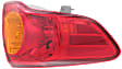 Driver Side, Outer Tail Light, without Bulb, Halogen, Clear and Red Lens, Mounts on Body, Japan Built Vehicle, CAPA Certified