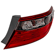 Passenger Side, Outer Tail Light, with Bulb, Halogen, Clear and Red Lens, Special Edition Model