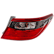 Passenger Side, Outer Tail Light, with Bulb, Halogen, Clear and Red Lens, Special Edition Model, CAPA CERTIFIED