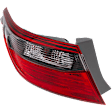 Driver Side, Outer Tail Light, with Bulb, Halogen, Clear and Red Lens, Special Edition Model